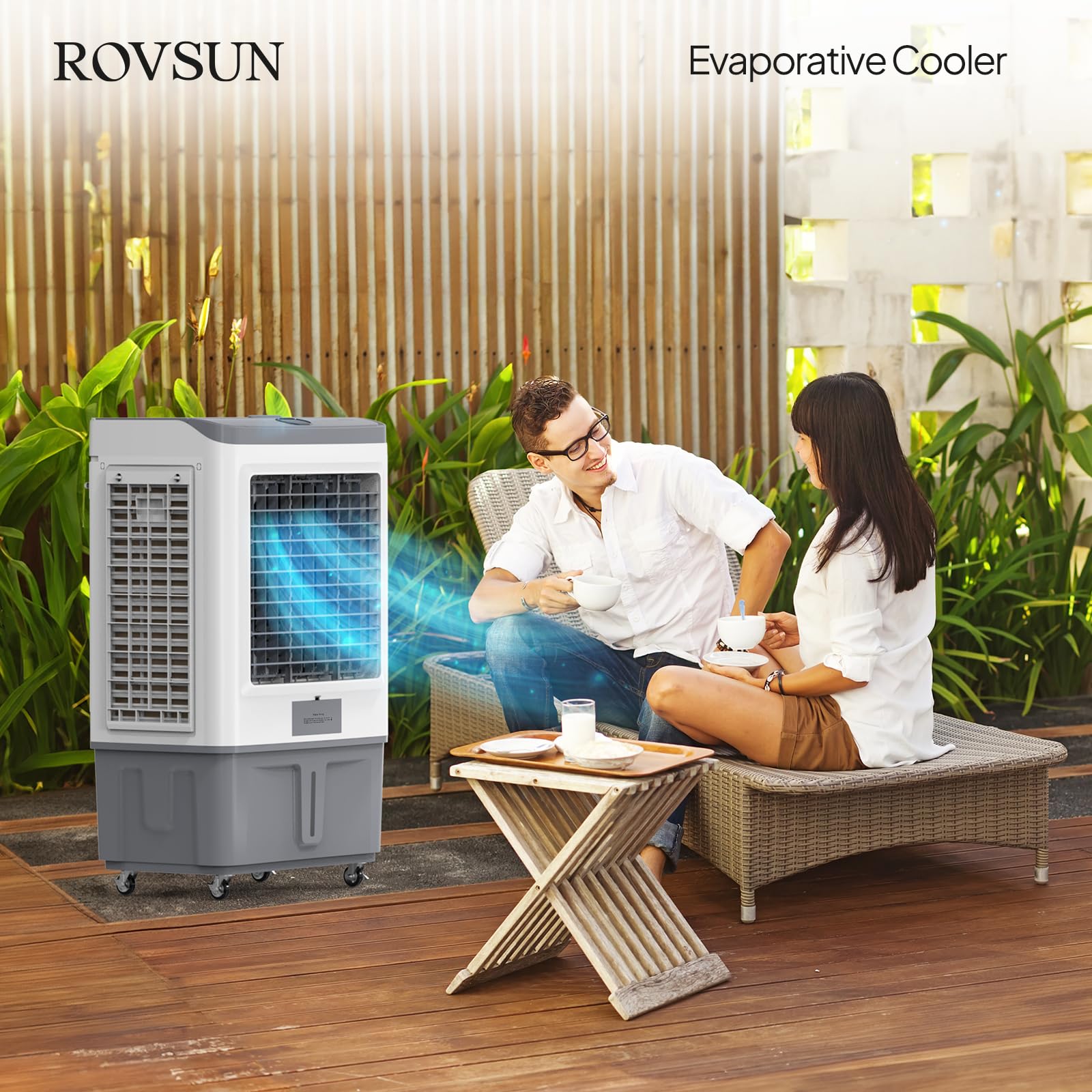 ROVSUN 15.8 Gal Portable Evaporative Air Cooler with Remote Control