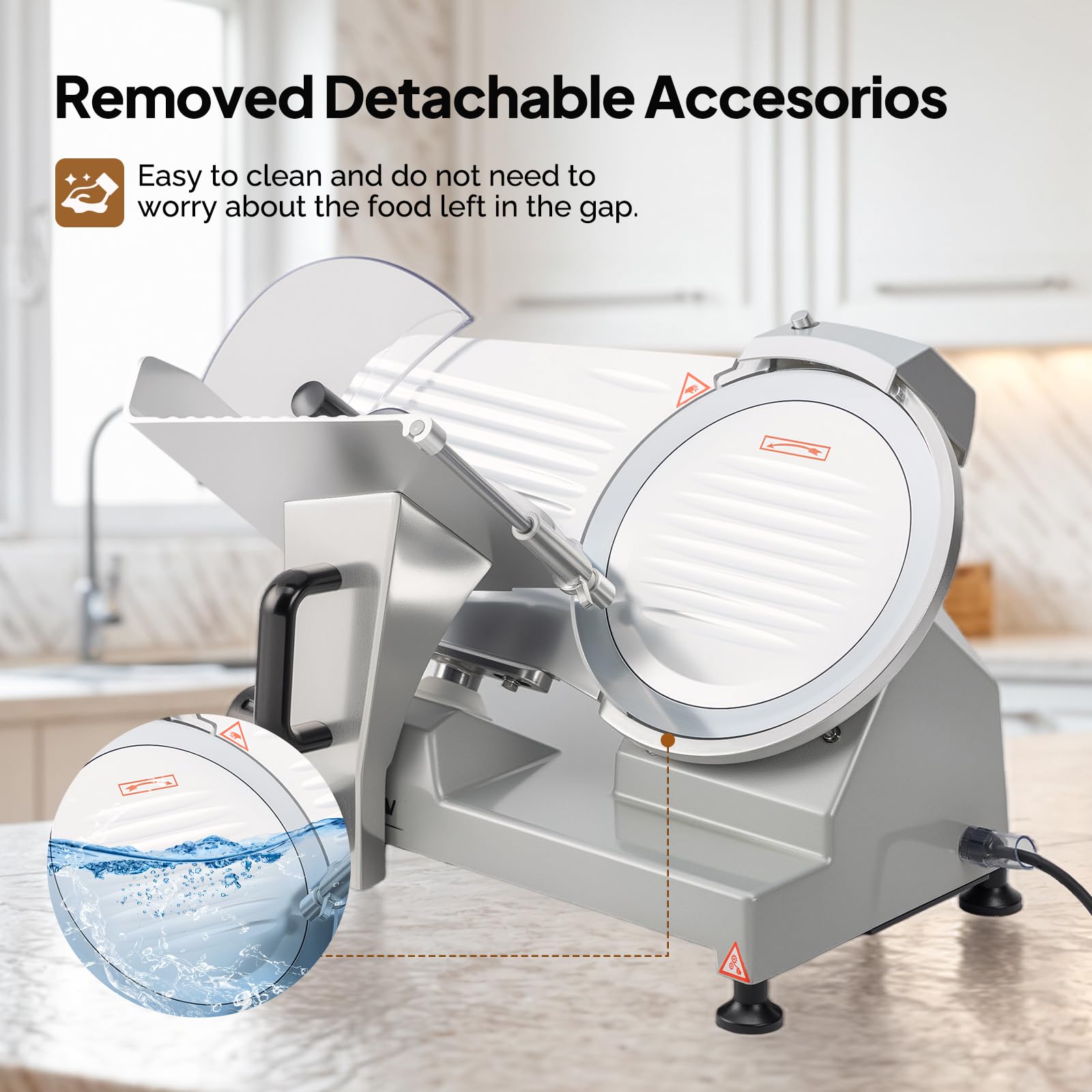 ROVSUN 8" 300W 110V Manual Gravity Feed Meat Slicer