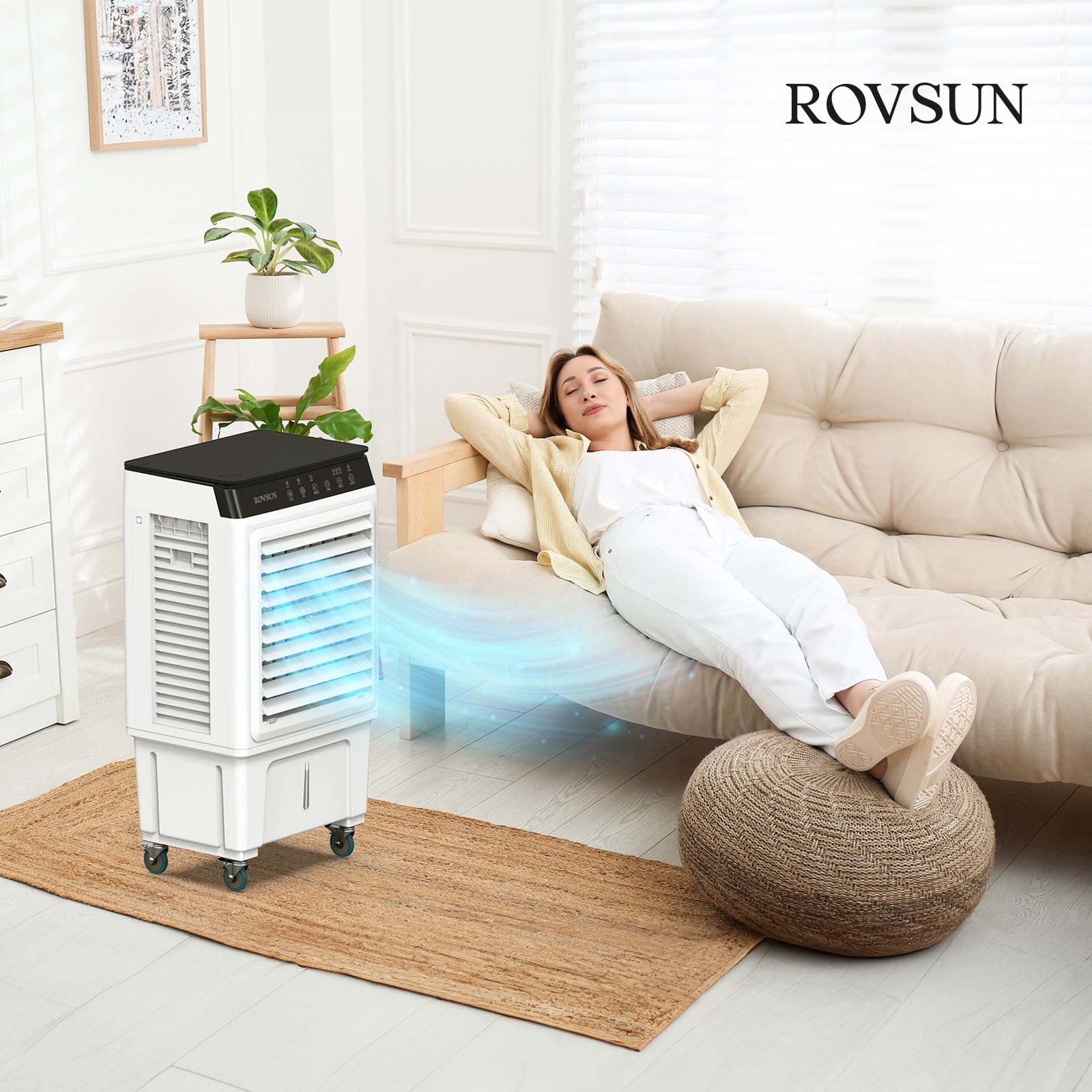 ROVSUN 7.9 Gal Portable Evaporative Air Cooler with Remote Control
