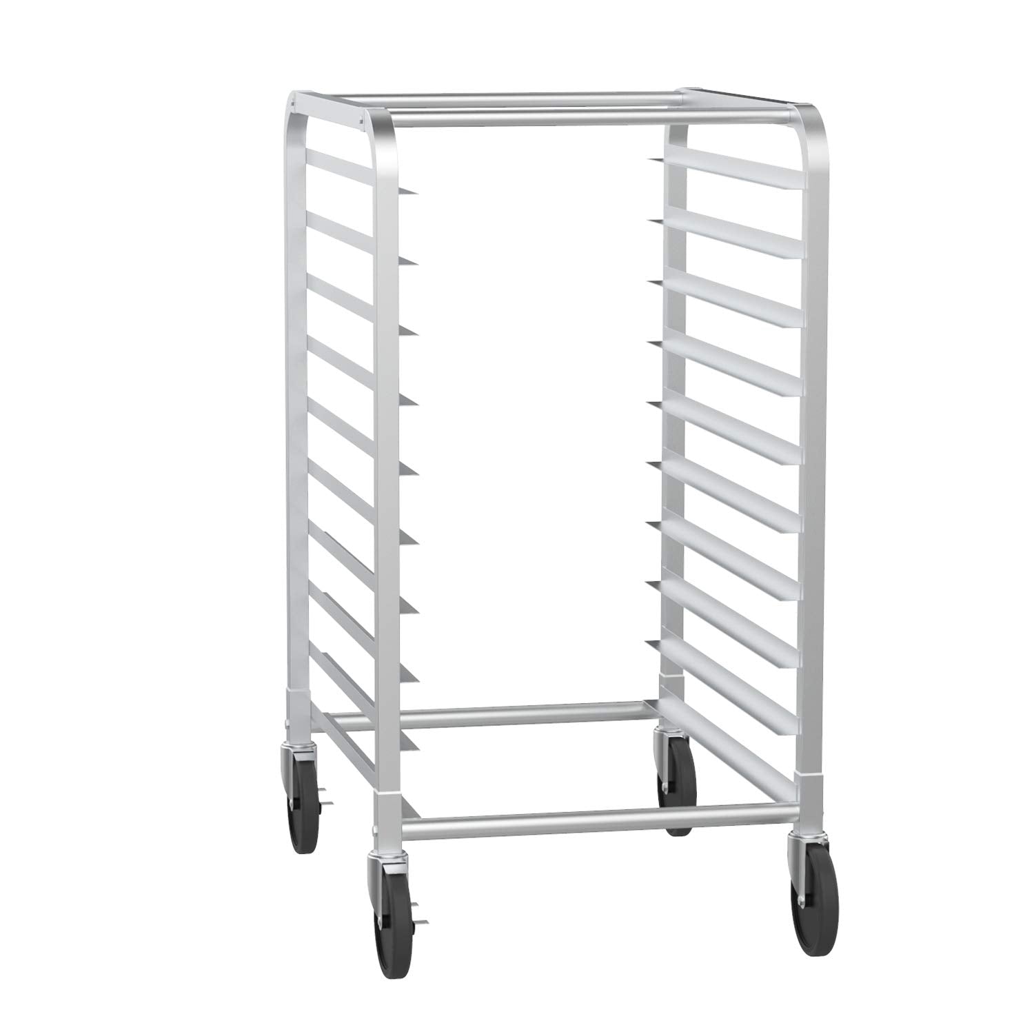 ROVSUN 10-Tier Bakery Rack Stainless Steel 26 Inches Wide Bun Pan Sheet Rack