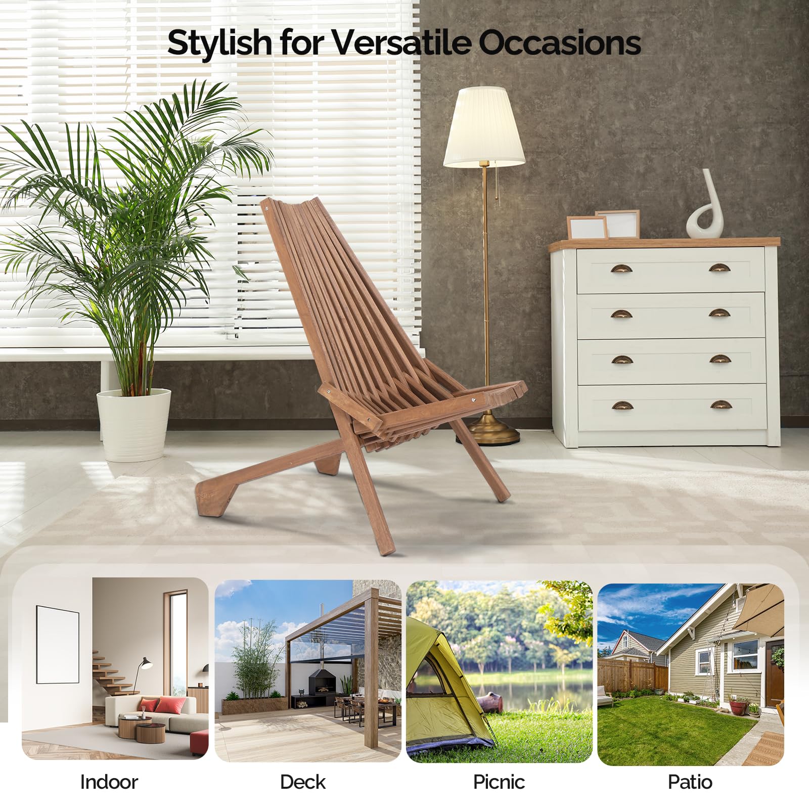 acacia wood folding adirondack chairs