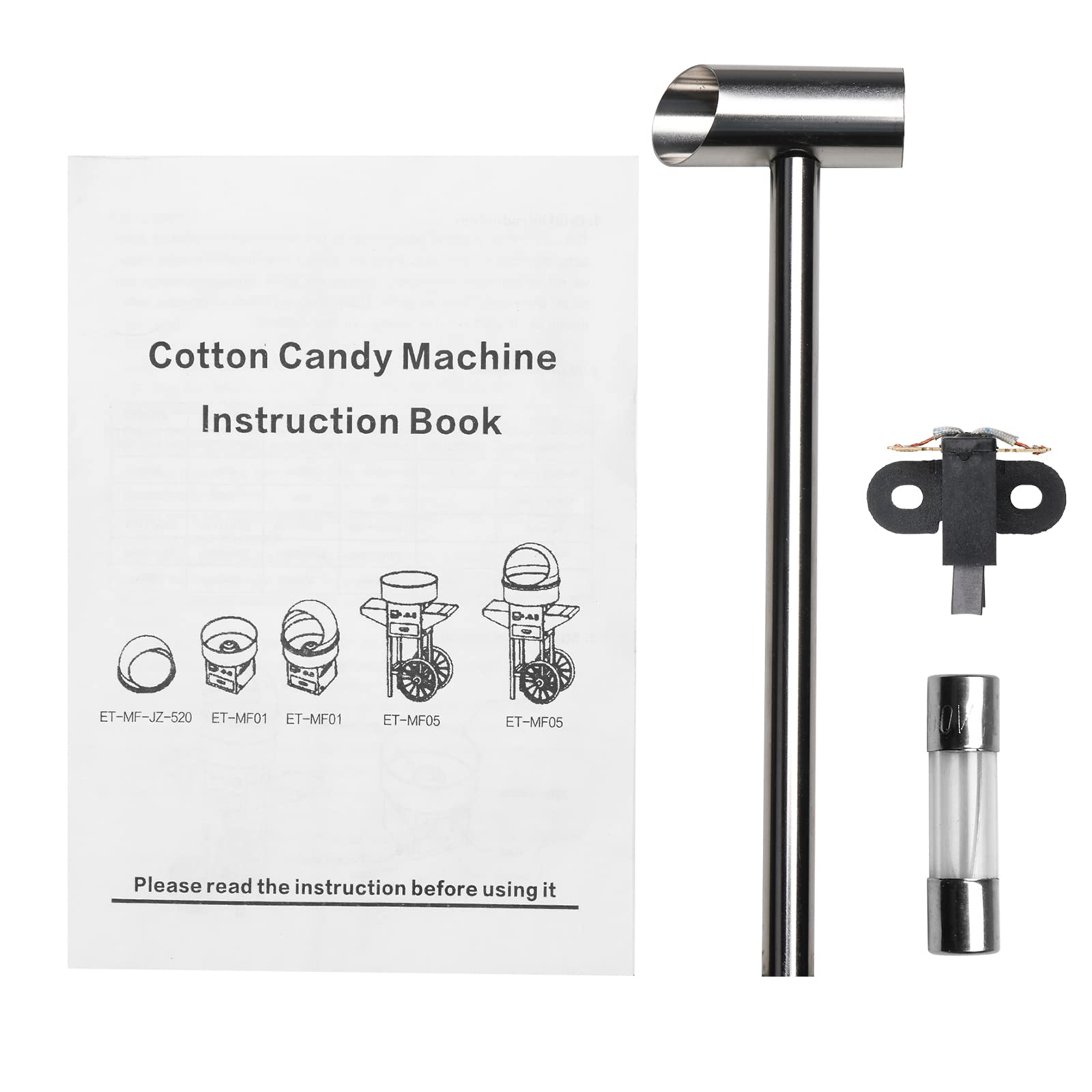 ROVSUN 21" 980W 110V Cotton Candy Machine with Bowl Red