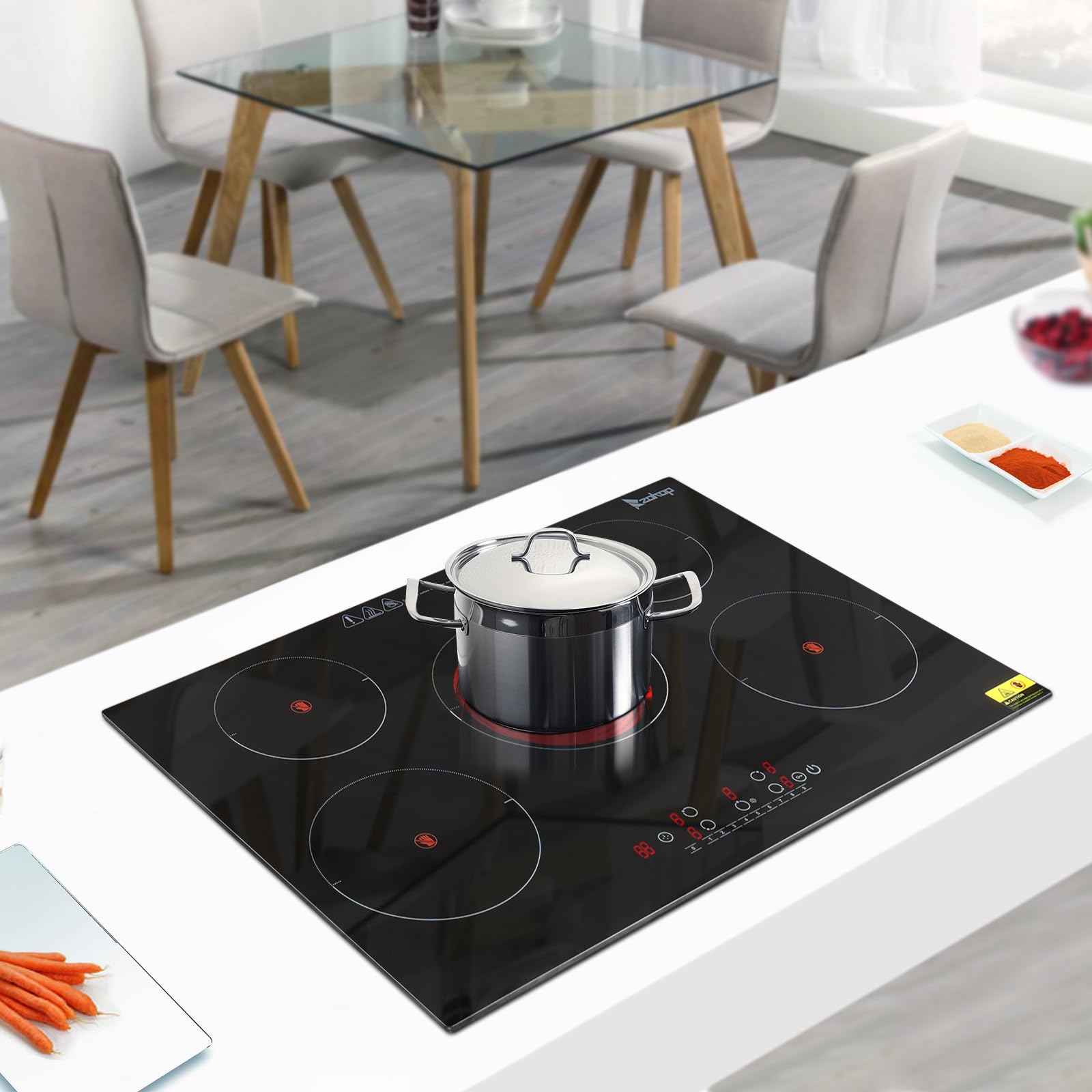 30" 5 Burners 7600W 220V Electric Ceramic Cooktop