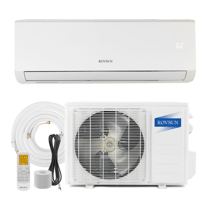 ROVSUN 18000 BTU 19 SEER2 230V Mini Split Air Conditioner with Heat Pump Ductless Inverter & Install Kit