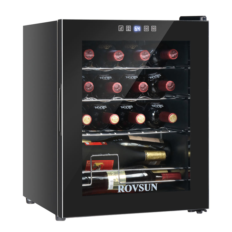 ROVSUN 16 Bottle Wine Cooler Refrigerator with Digital Temperature Control