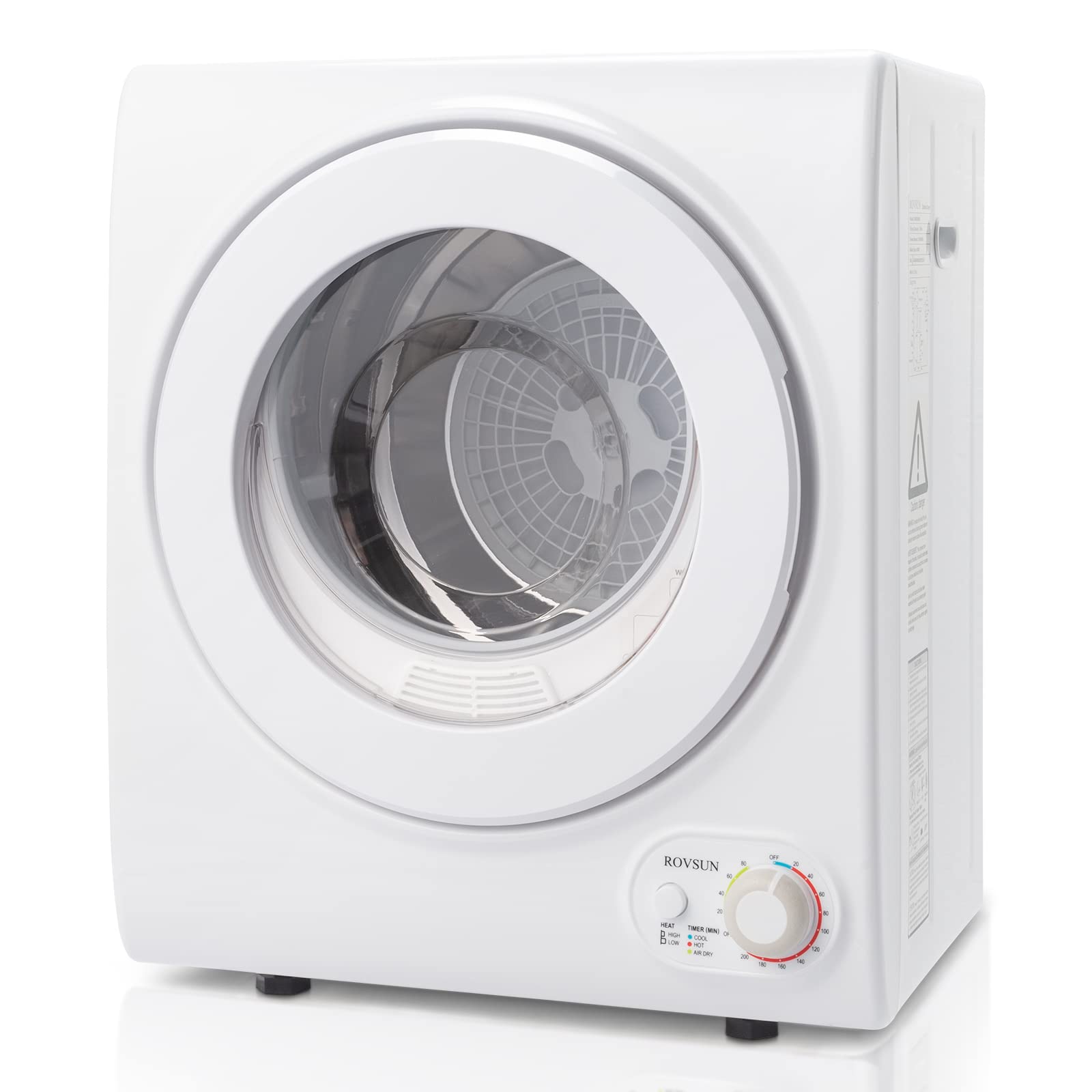 ROVSUN 1.5 Cu.Ft. 850W 110V Tumble Clothers Dryer with Classic Knob Control