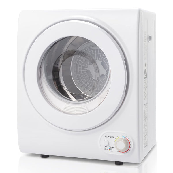 ROVSUN 5.5 Lbs 1.5 Cu.Ft Tumble Clothes Dryer Machine with Classic Knob Control